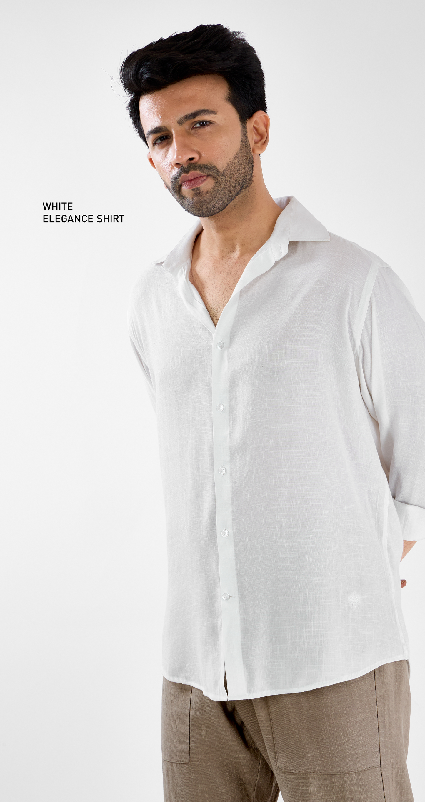 Mens Elegant  White Shirt - Super Comfortable | All Weather Fabric | Luxury Fabric
