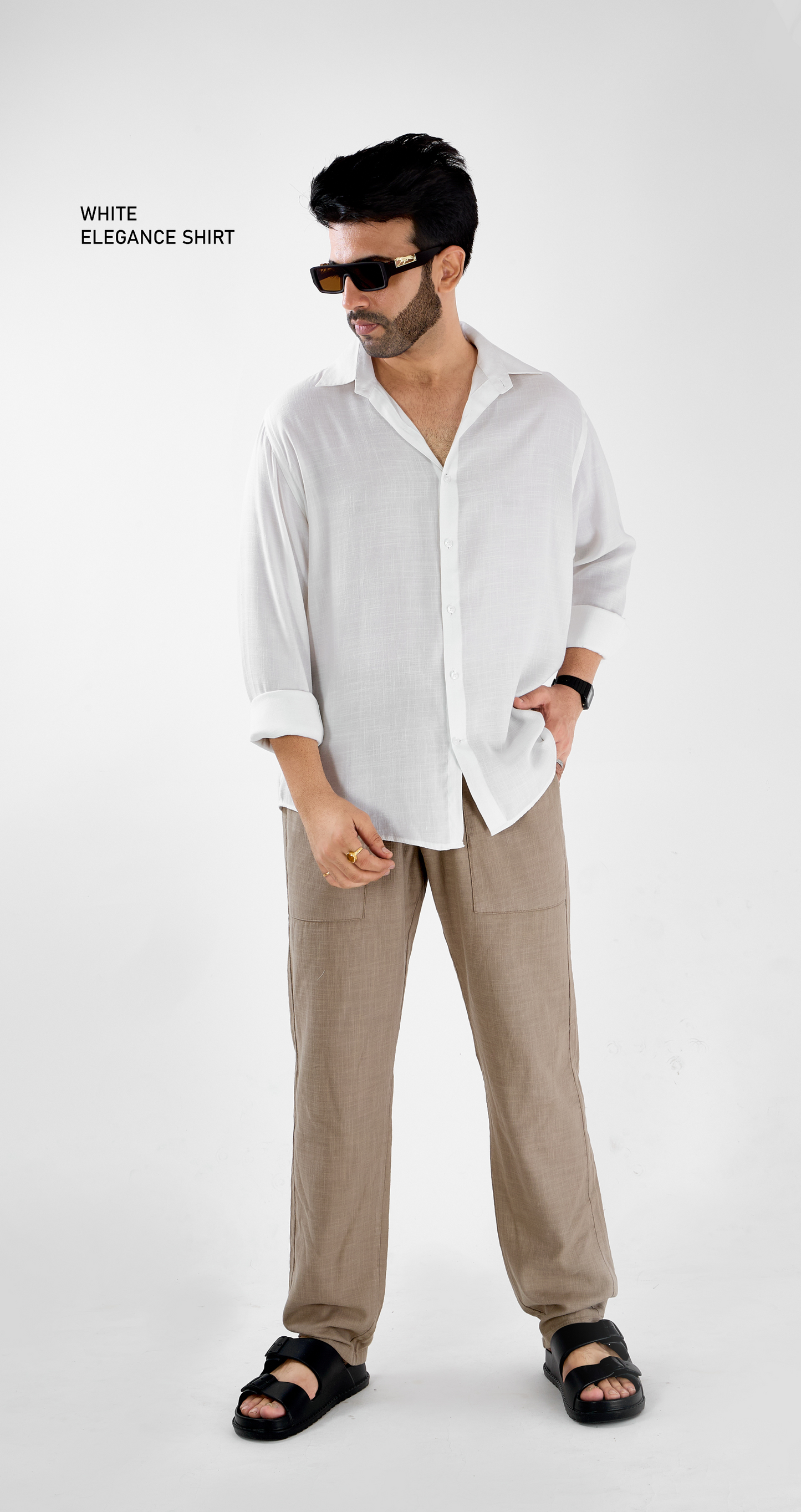 Mens Elegant  White Shirt - Super Comfortable | All Weather Fabric | Luxury Fabric