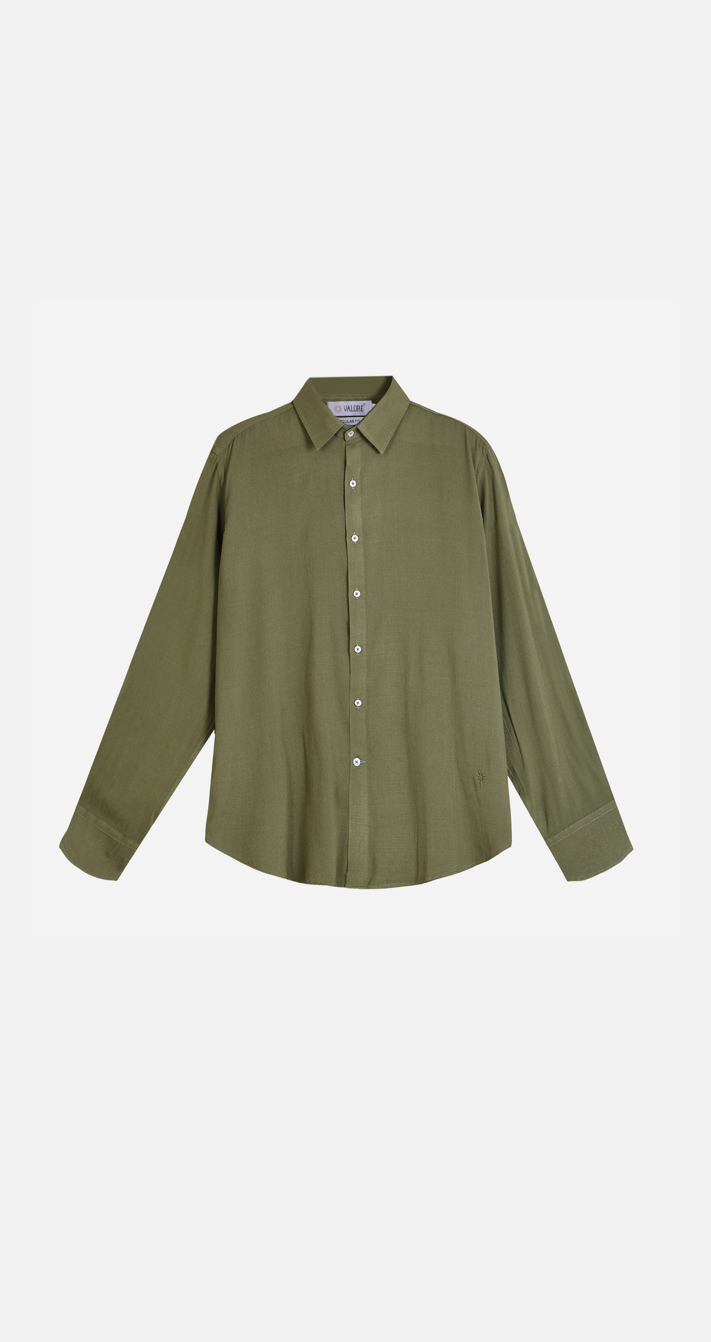 Mens Olive Green Pastel Harmony Shirt -Super Comfortable | All Weather Fabric | Luxury Fabric