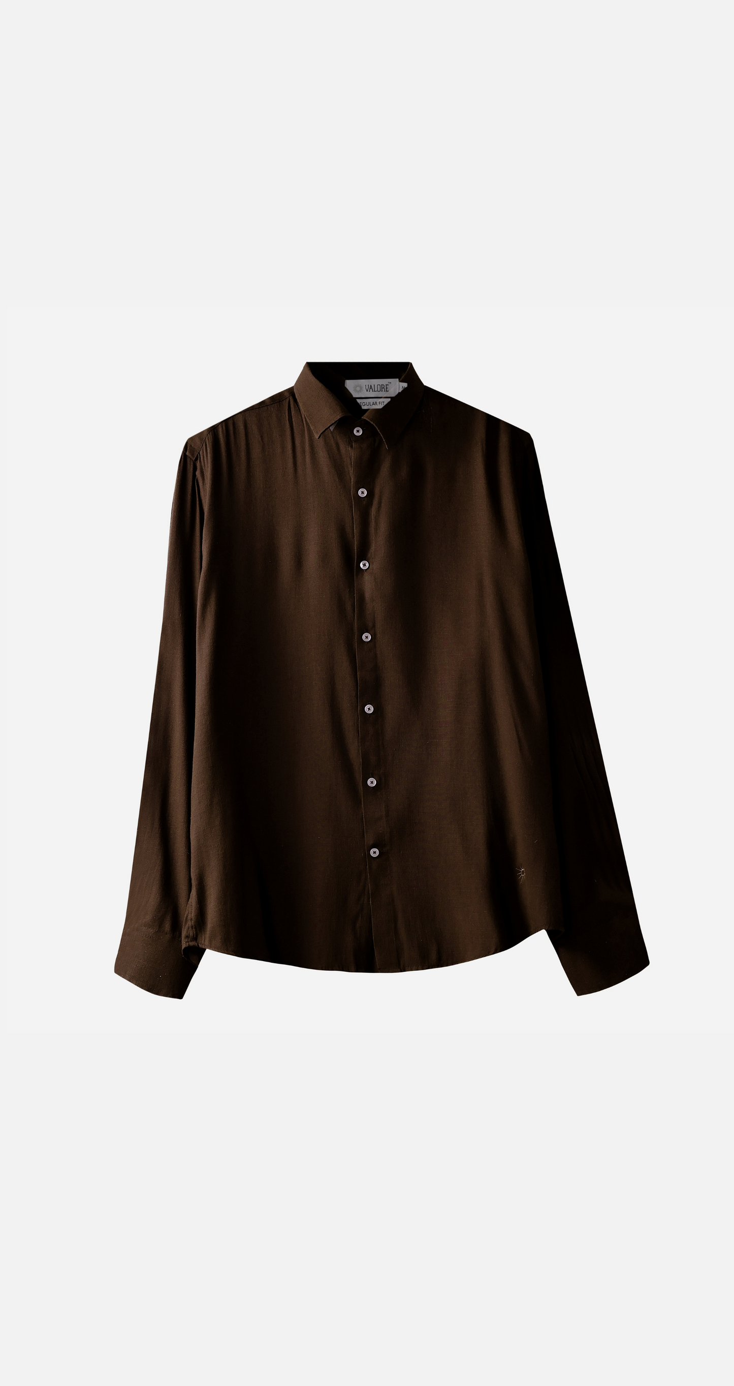 Mens Coffee Brown Pastel Shirt - Super Comfortable | All Weather Fabric | Luxury Fabric