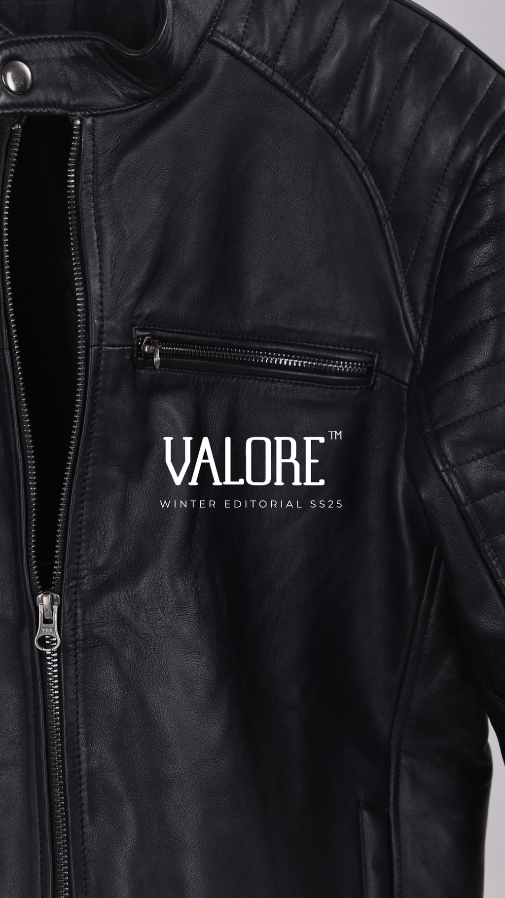 Classic Moto Leather Biker Jacket