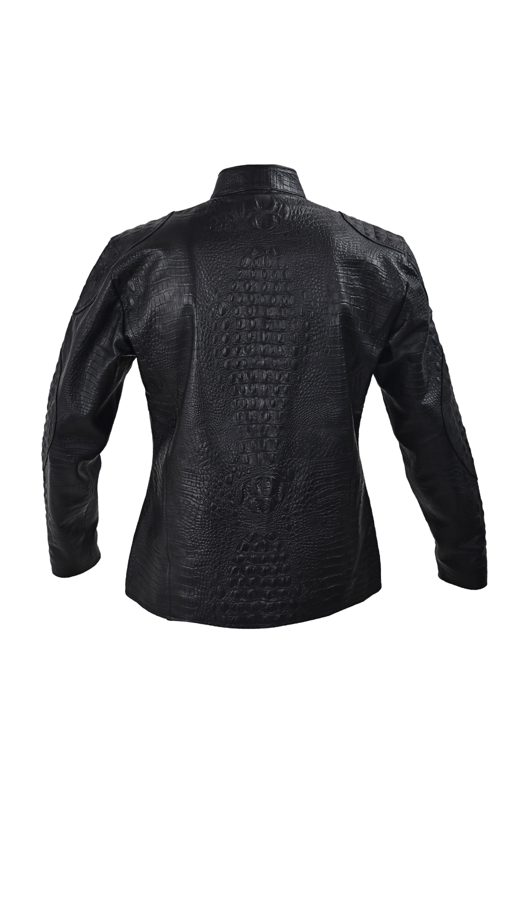 Crocodile Embossed Men's Leather Jacket | Special Edition