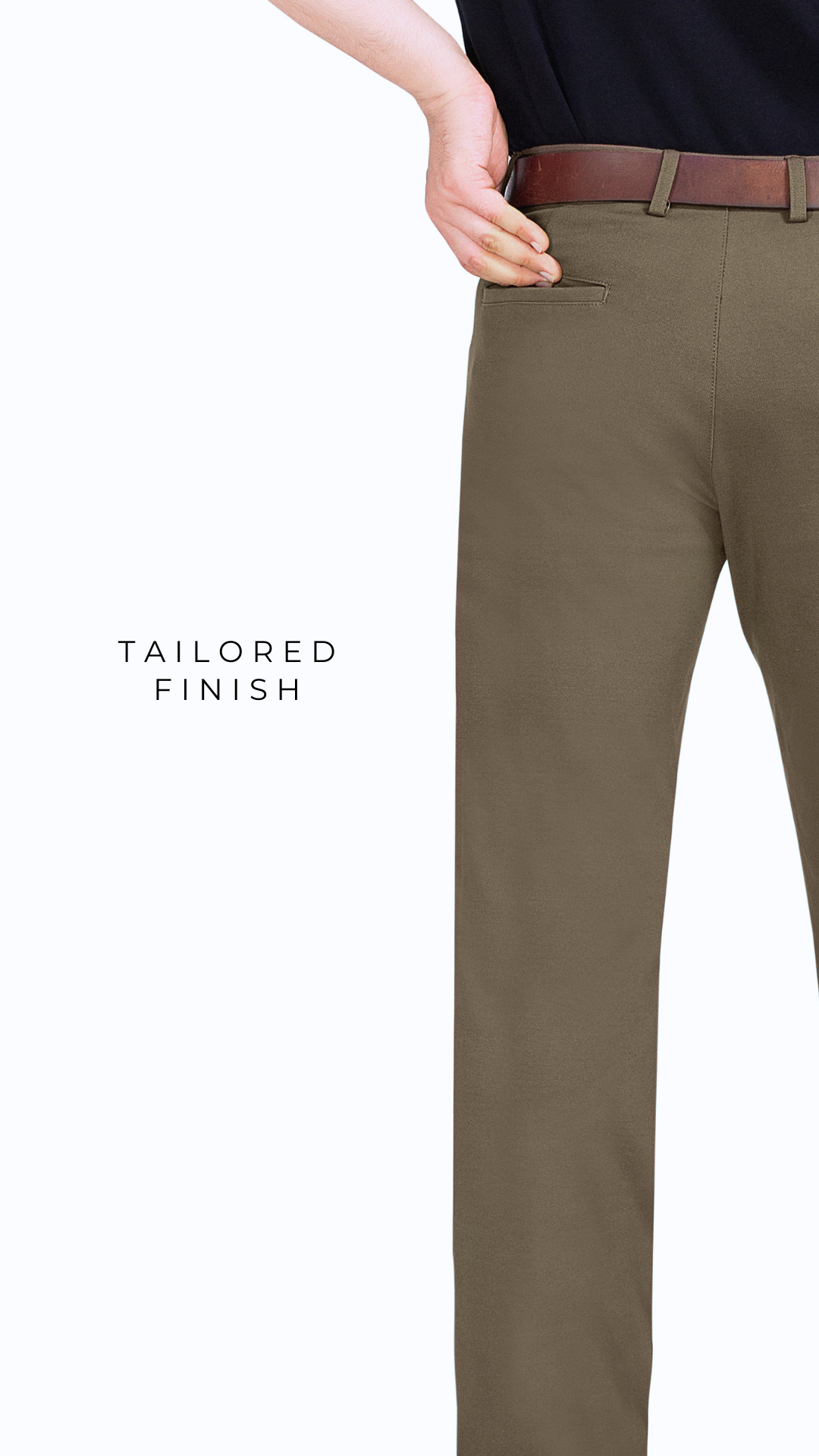 Dark Taupe Milano Stretch Pant