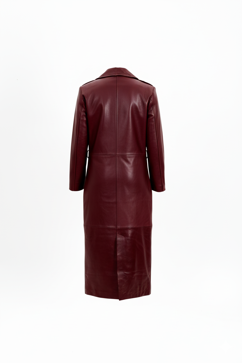 Sartorial Burgundy Long Coat