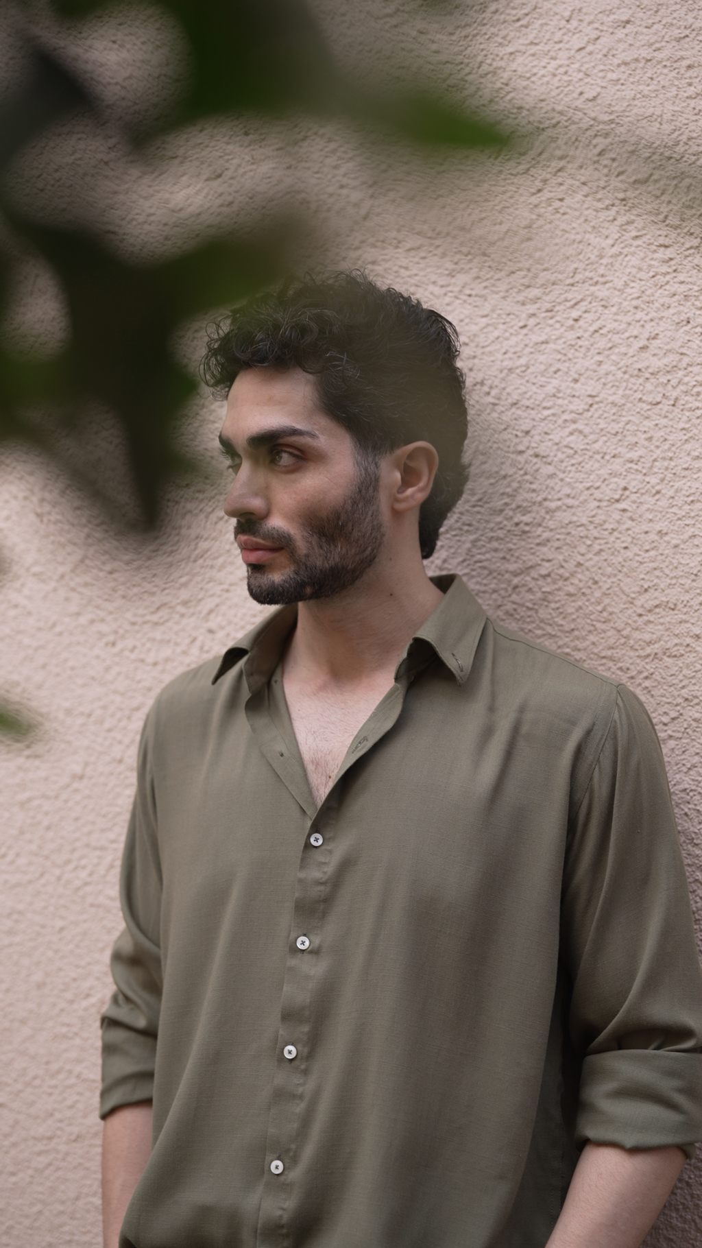 Olive Green Cloudweave Shirt
