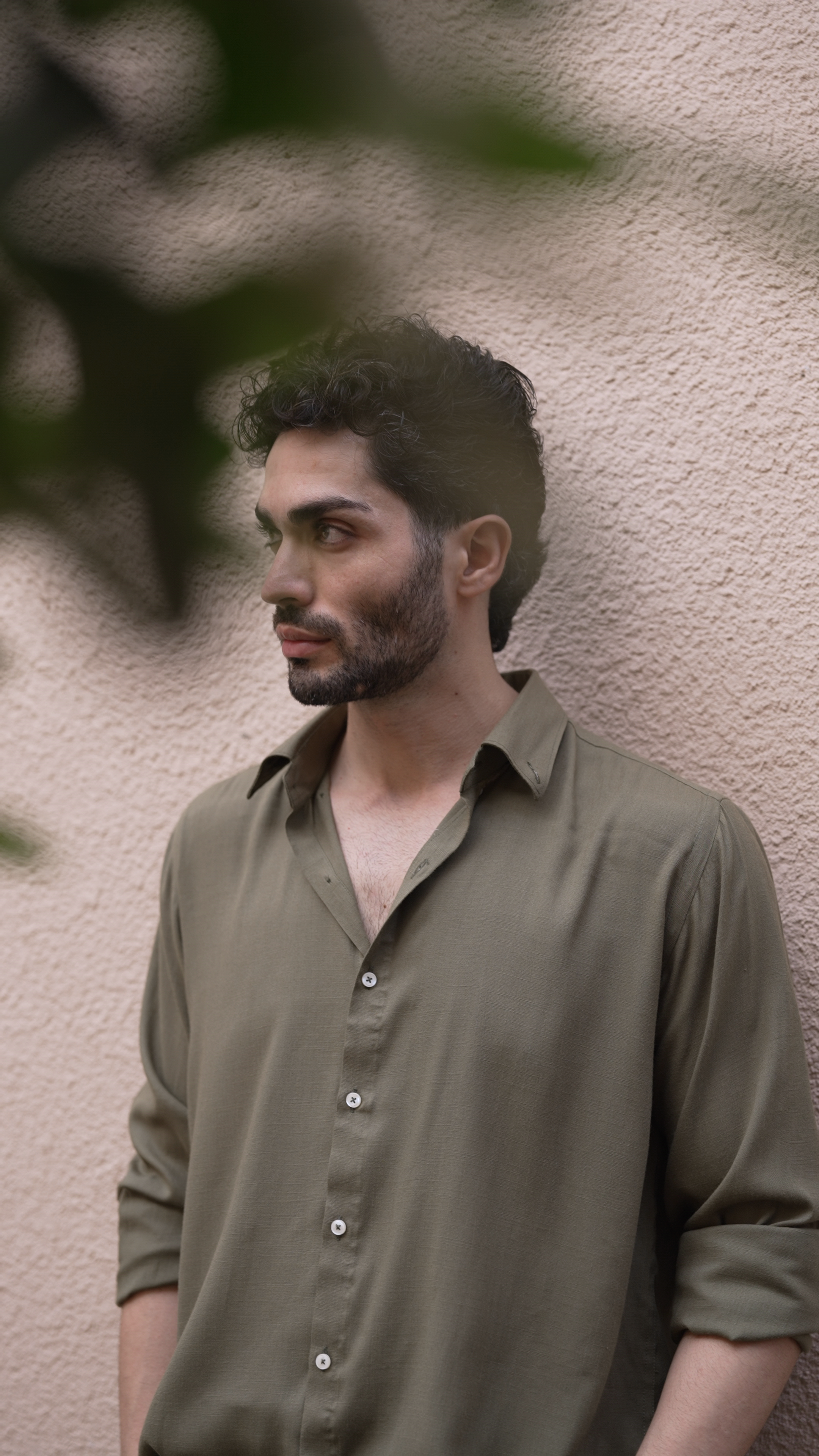Olive Green Cloudweave Shirt