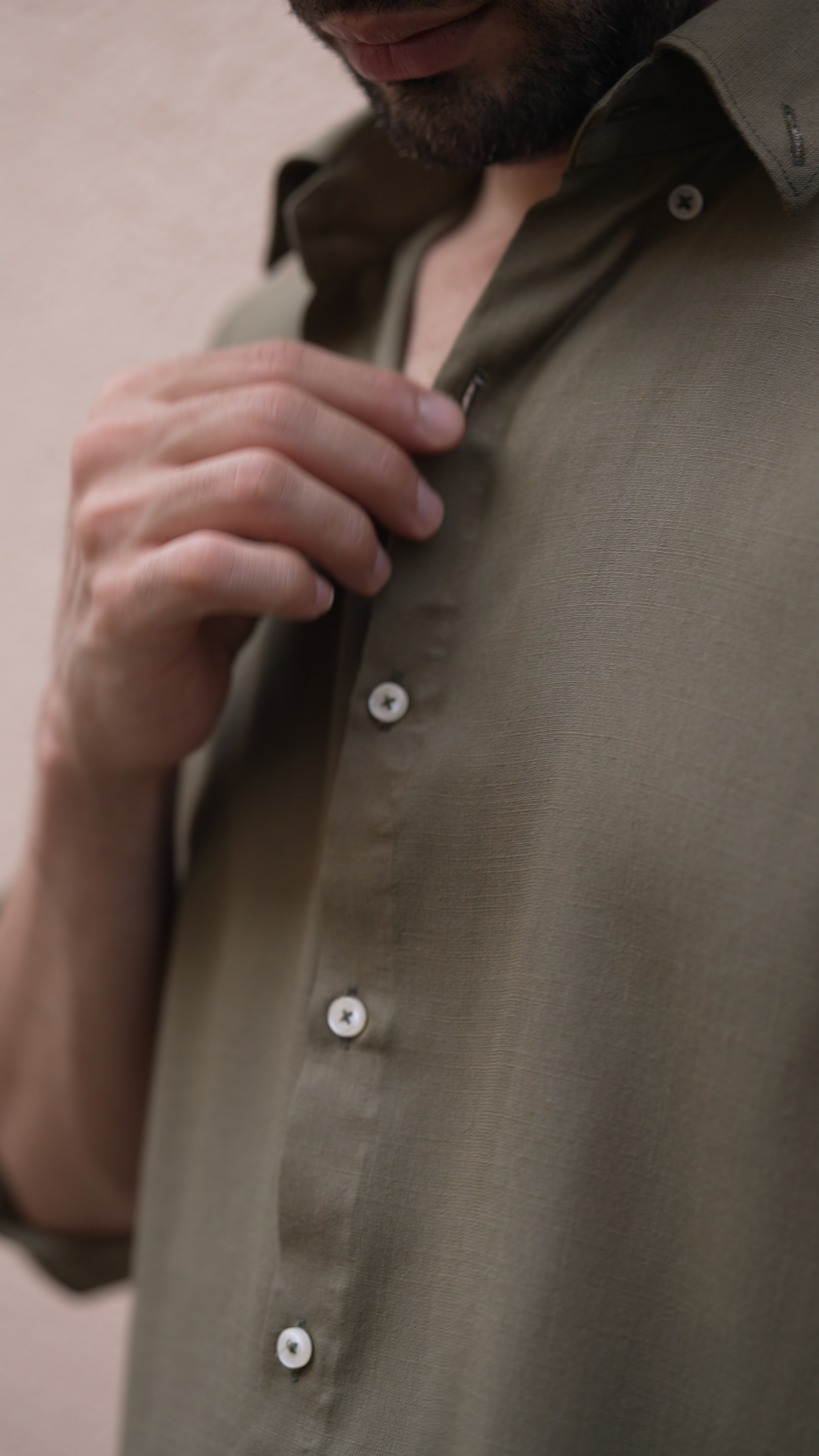 Olive Green Cloudweave Shirt