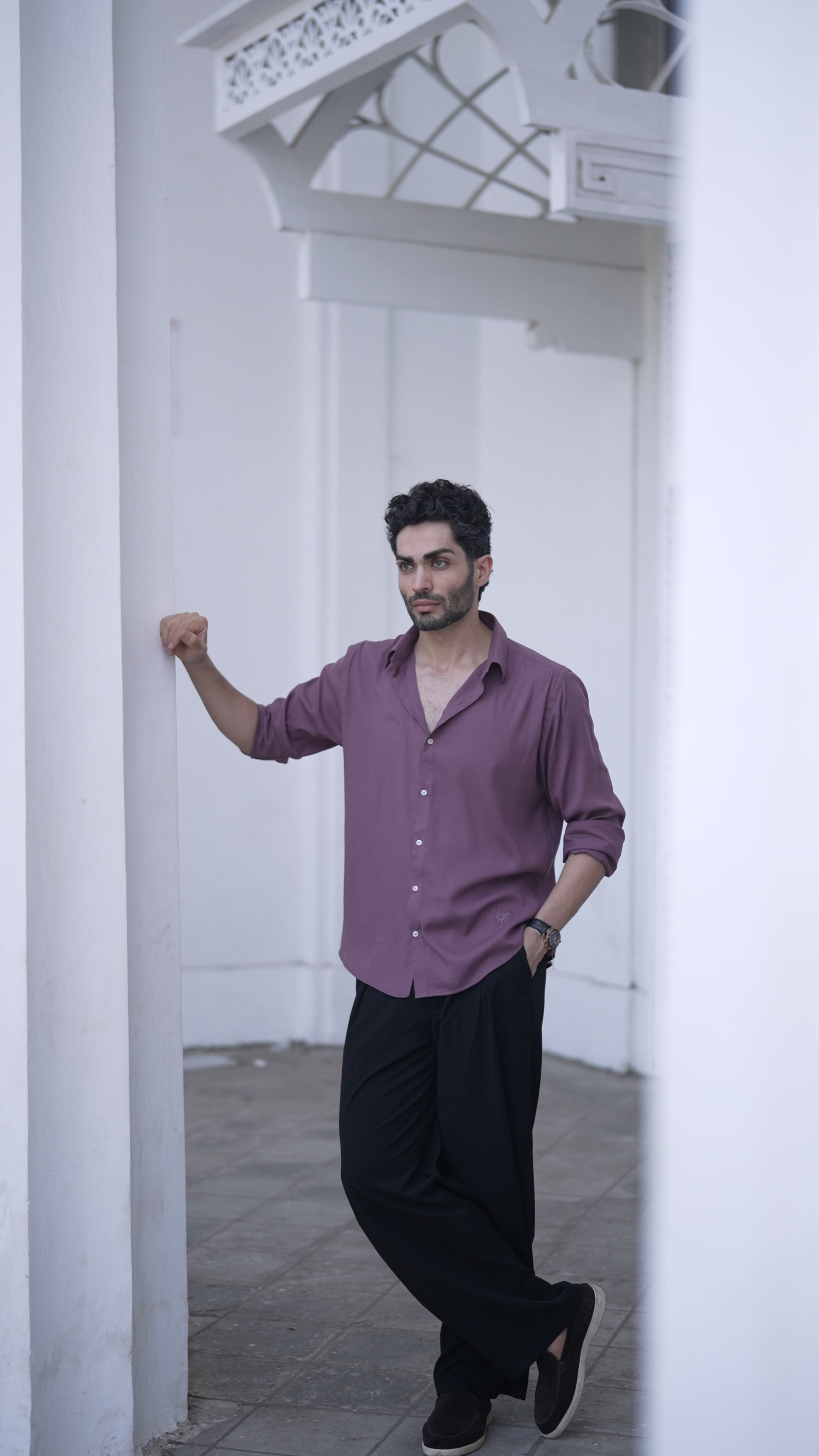 Heathered Plum Cloudweave Shirt