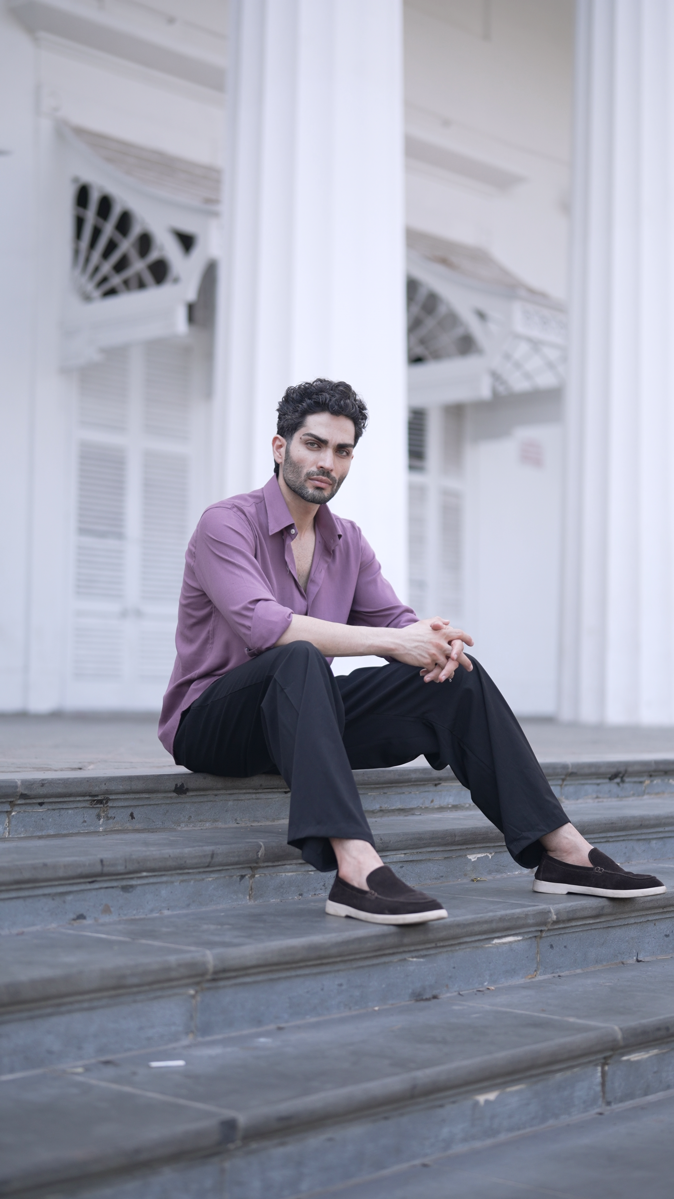 Heathered Plum Cloudweave Shirt