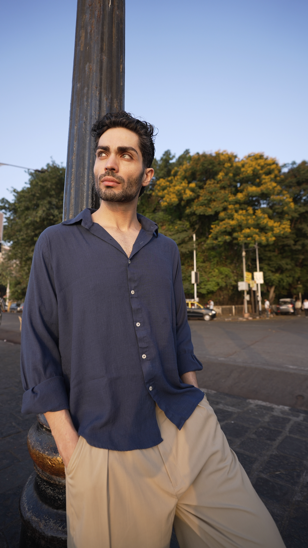 Slate Blue Cloudweave Shirt